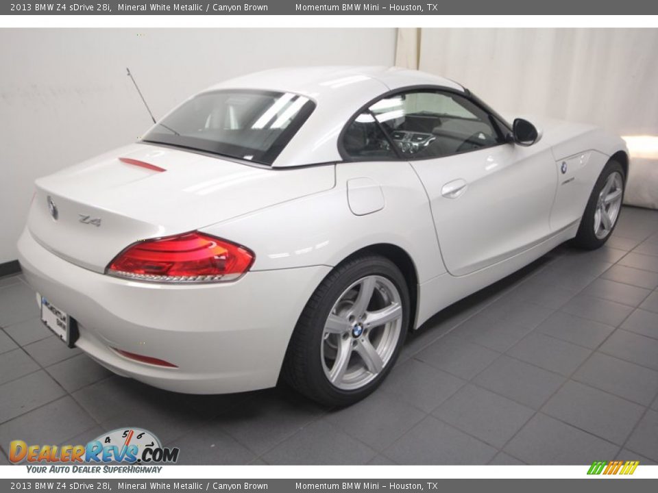 2013 BMW Z4 sDrive 28i Mineral White Metallic / Canyon Brown Photo #9