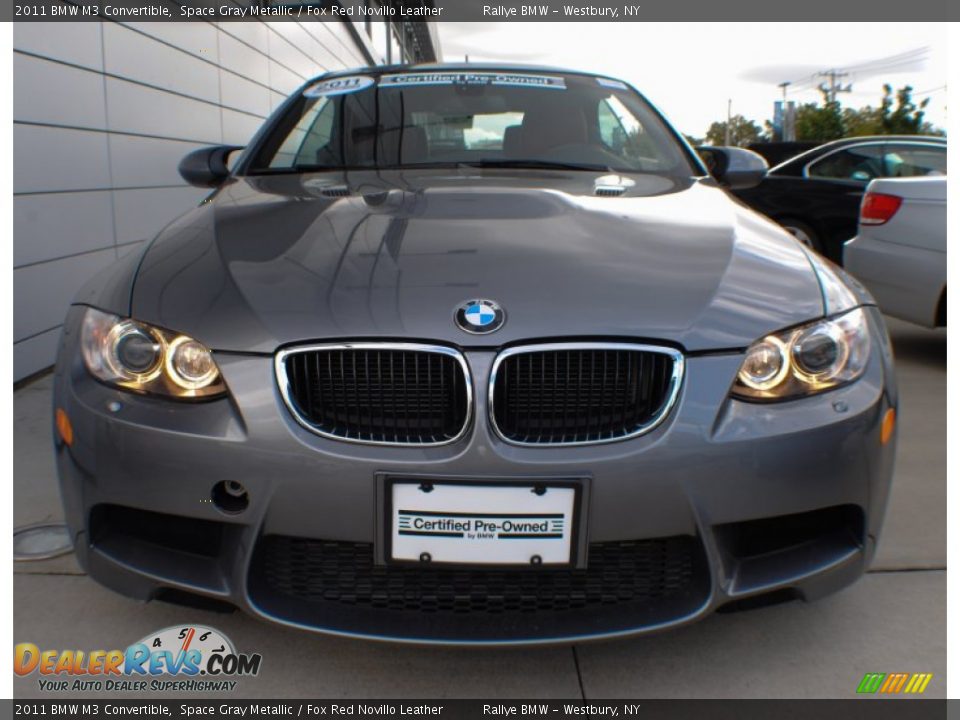 2011 BMW M3 Convertible Space Gray Metallic / Fox Red Novillo Leather Photo #2
