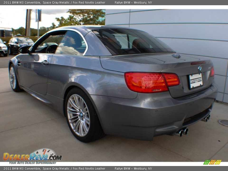 2011 BMW M3 Convertible Space Gray Metallic / Fox Red Novillo Leather Photo #4