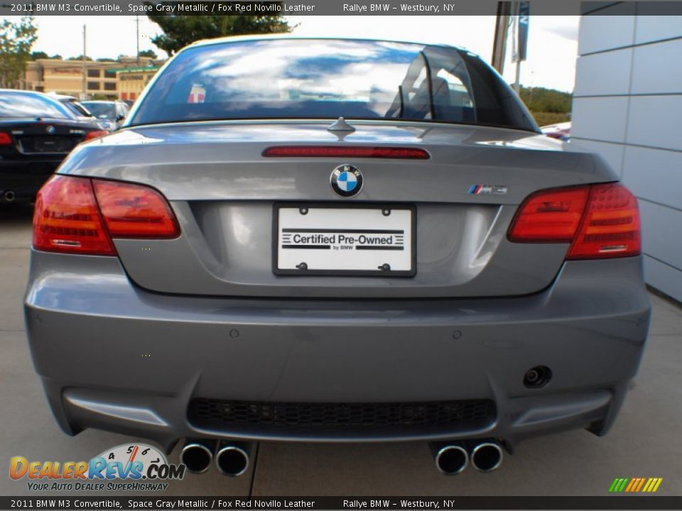 2011 BMW M3 Convertible Space Gray Metallic / Fox Red Novillo Leather Photo #5