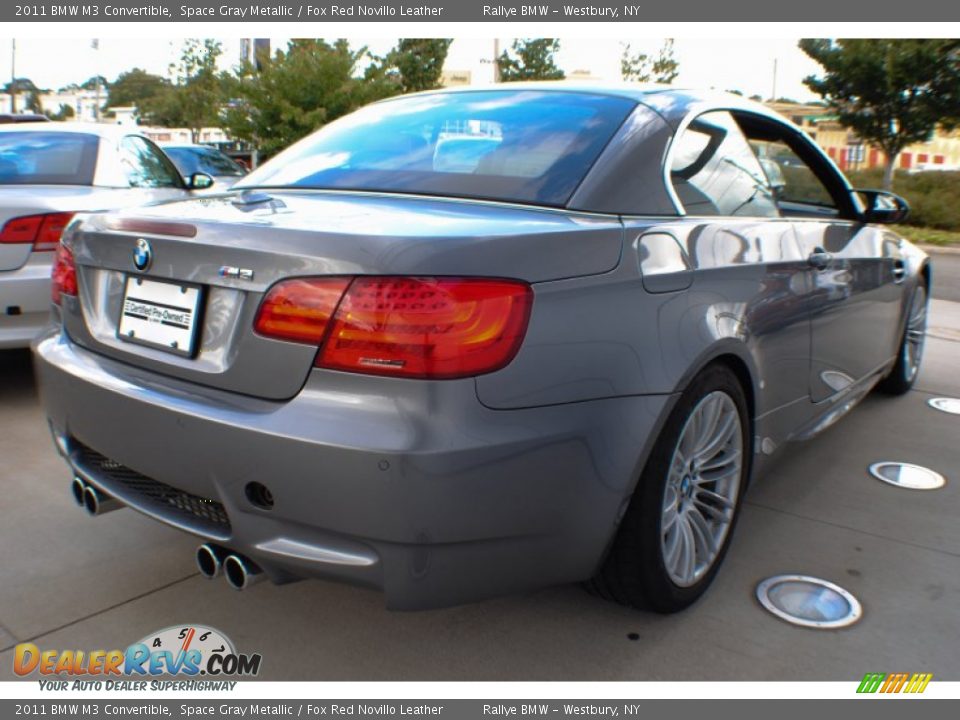 2011 BMW M3 Convertible Space Gray Metallic / Fox Red Novillo Leather Photo #6
