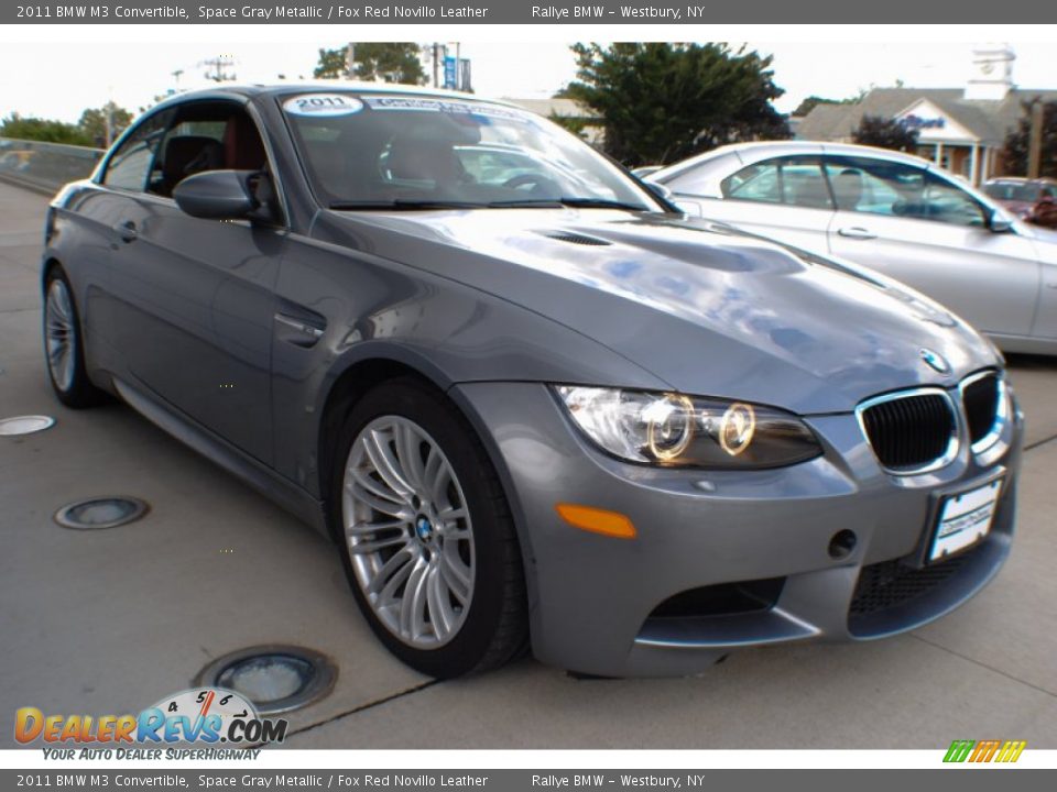 2011 BMW M3 Convertible Space Gray Metallic / Fox Red Novillo Leather Photo #7