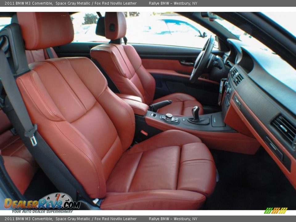 Fox Red Novillo Leather Interior - 2011 BMW M3 Convertible Photo #9