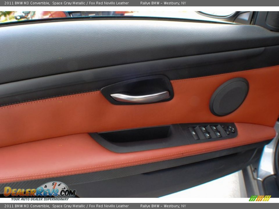 2011 BMW M3 Convertible Space Gray Metallic / Fox Red Novillo Leather Photo #10