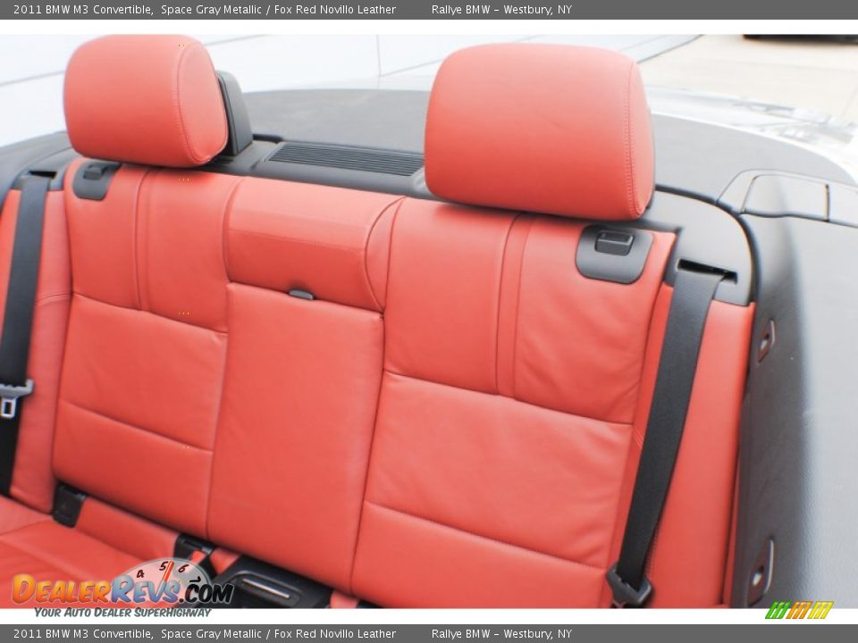 2011 BMW M3 Convertible Space Gray Metallic / Fox Red Novillo Leather Photo #16