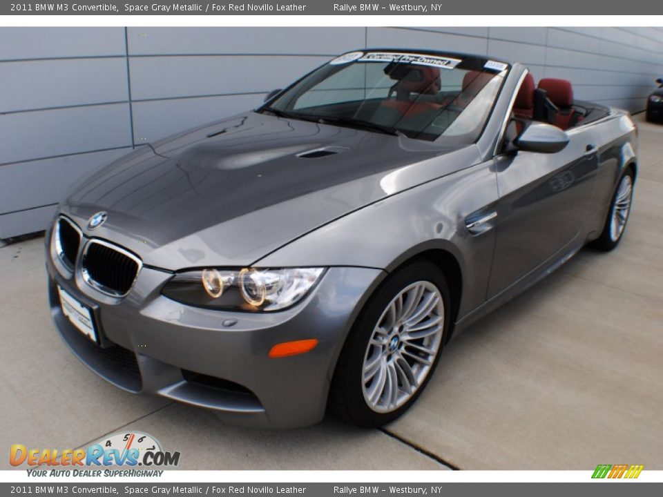 2011 BMW M3 Convertible Space Gray Metallic / Fox Red Novillo Leather Photo #17