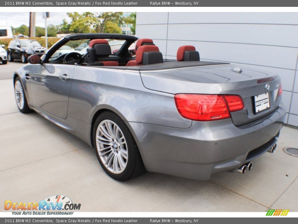 2011 BMW M3 Convertible Space Gray Metallic / Fox Red Novillo Leather Photo #18