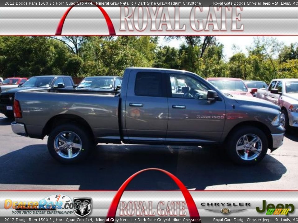 2012 Dodge Ram 1500 Big Horn Quad Cab 4x4 Mineral Gray Metallic / Dark Slate Gray/Medium Graystone Photo #1