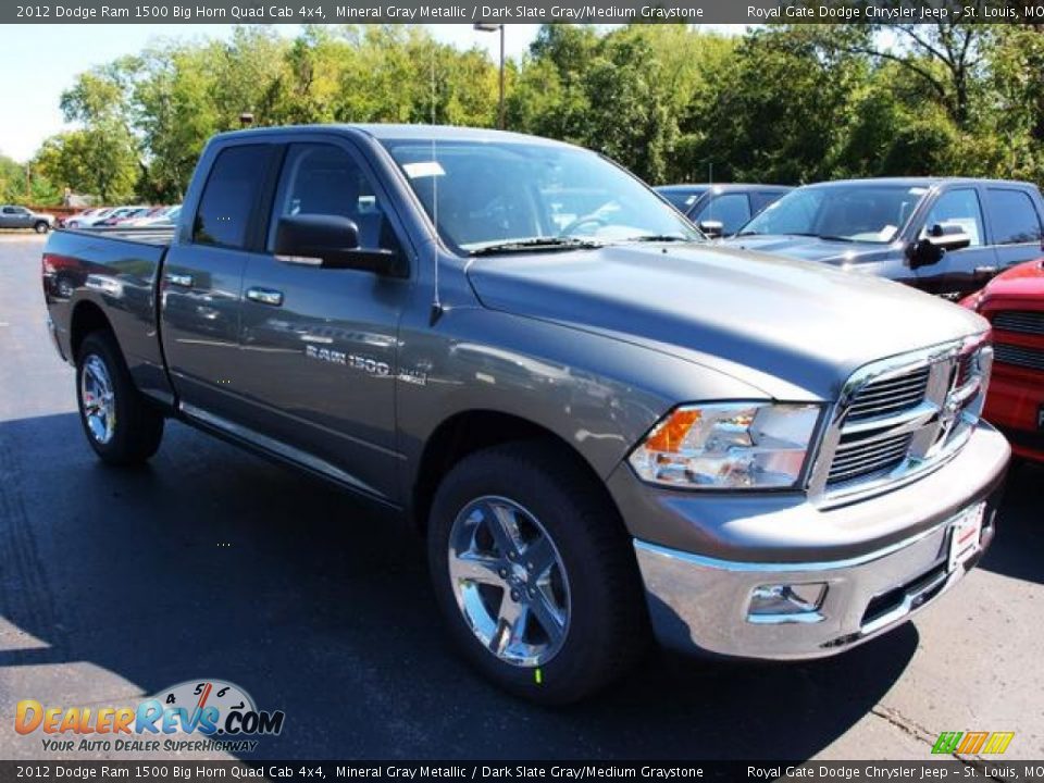 2012 Dodge Ram 1500 Big Horn Quad Cab 4x4 Mineral Gray Metallic / Dark Slate Gray/Medium Graystone Photo #2