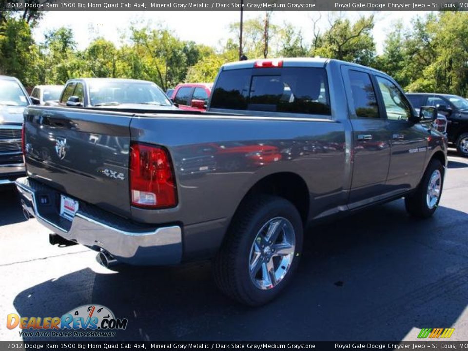 2012 Dodge Ram 1500 Big Horn Quad Cab 4x4 Mineral Gray Metallic / Dark Slate Gray/Medium Graystone Photo #3