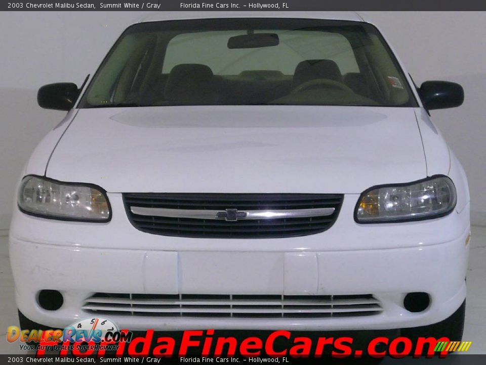 2003 Chevrolet Malibu Sedan Summit White / Gray Photo #5