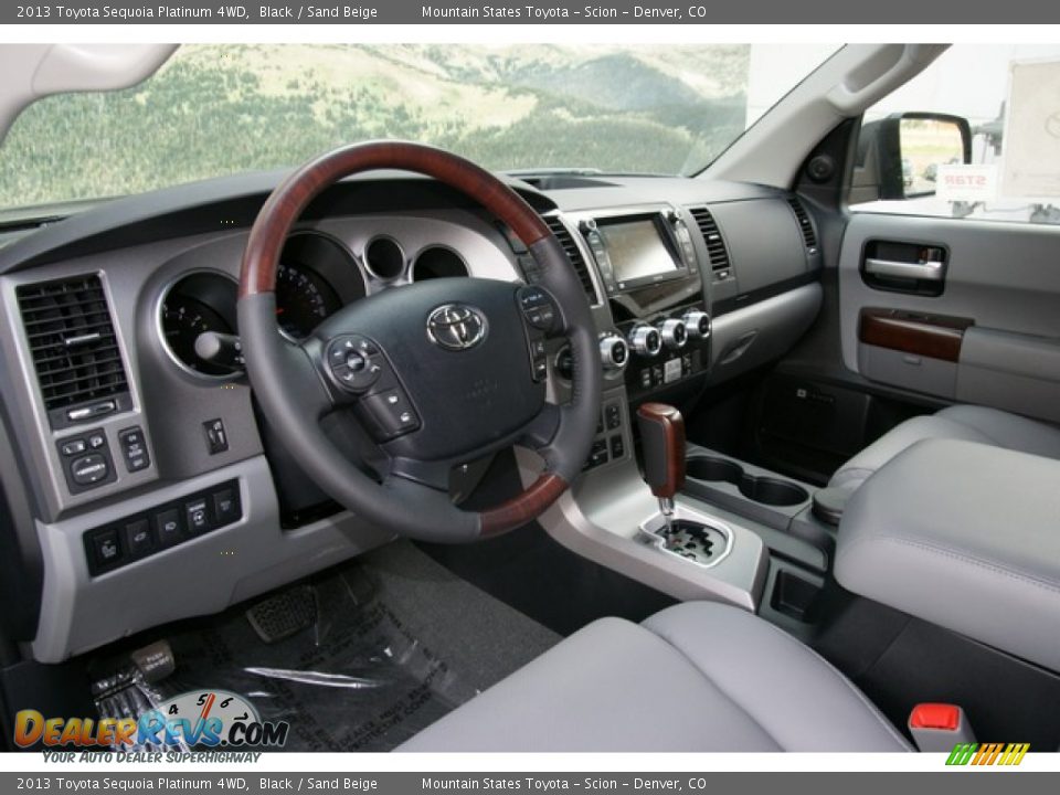 Sand Beige Interior - 2013 Toyota Sequoia Platinum 4WD Photo #5