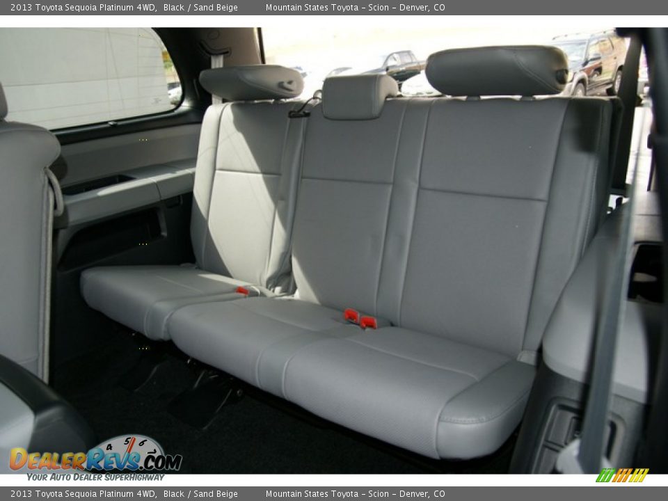 Rear Seat of 2013 Toyota Sequoia Platinum 4WD Photo #8