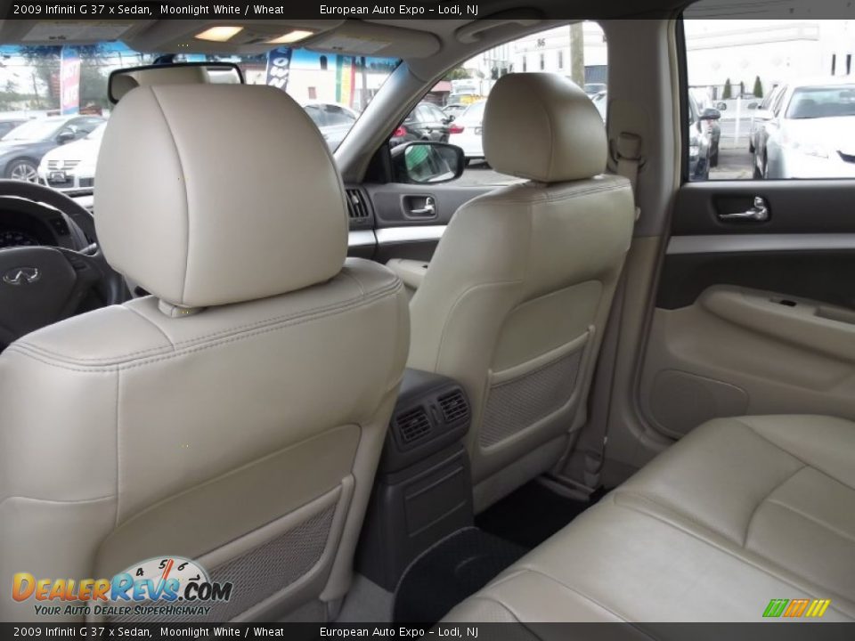 2009 Infiniti G 37 x Sedan Moonlight White / Wheat Photo #13