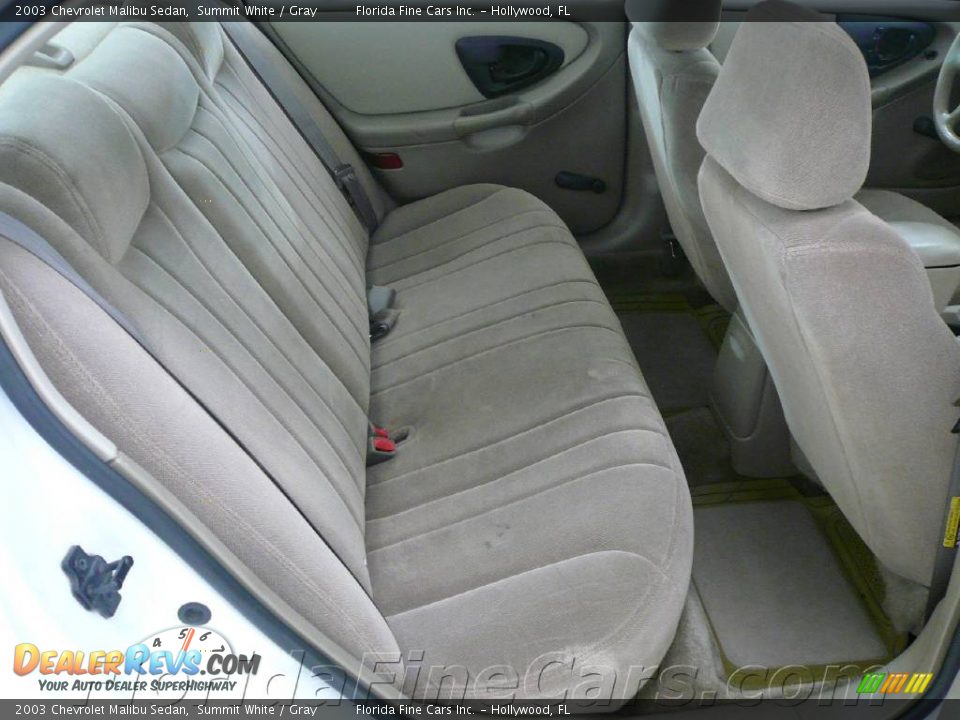 2003 Chevrolet Malibu Sedan Summit White / Gray Photo #14