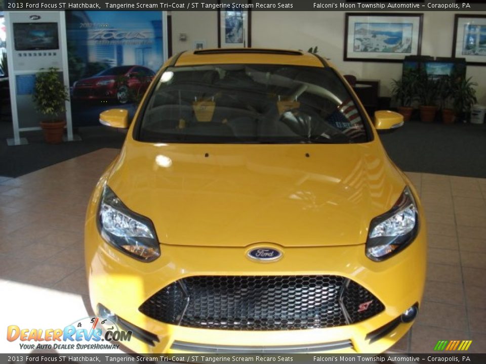 2013 Ford Focus ST Hatchback Tangerine Scream Tri-Coat / ST Tangerine Scream Recaro Seats Photo #3