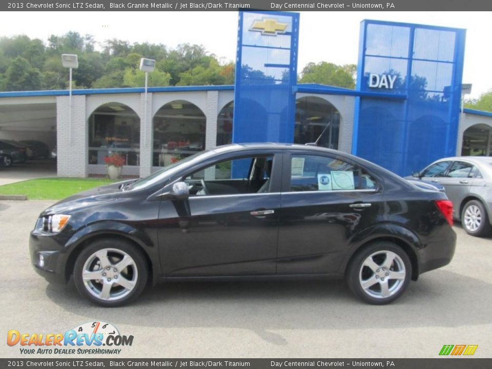 2013 Chevrolet Sonic LTZ Sedan Black Granite Metallic / Jet Black/Dark Titanium Photo #2