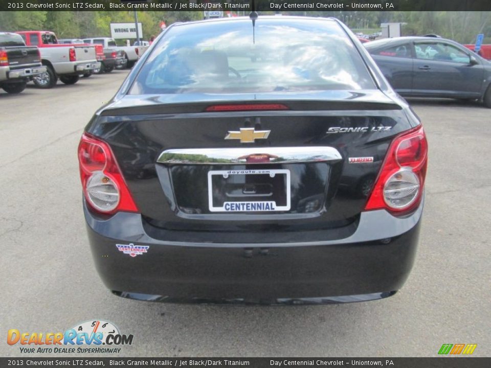 2013 Chevrolet Sonic LTZ Sedan Black Granite Metallic / Jet Black/Dark Titanium Photo #4