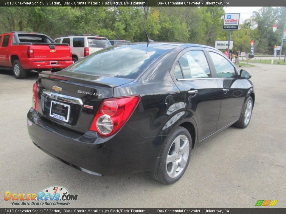 2013 Chevrolet Sonic LTZ Sedan Black Granite Metallic / Jet Black/Dark Titanium Photo #6