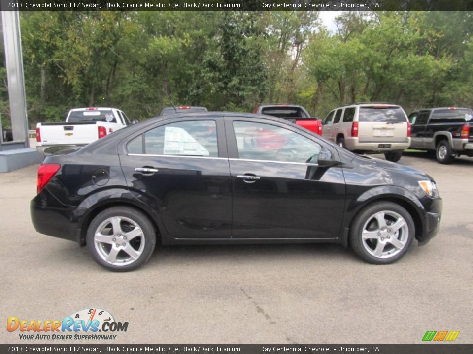 2013 Chevrolet Sonic LTZ Sedan Black Granite Metallic / Jet Black/Dark Titanium Photo #7