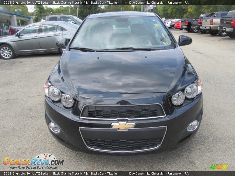 2013 Chevrolet Sonic LTZ Sedan Black Granite Metallic / Jet Black/Dark Titanium Photo #9