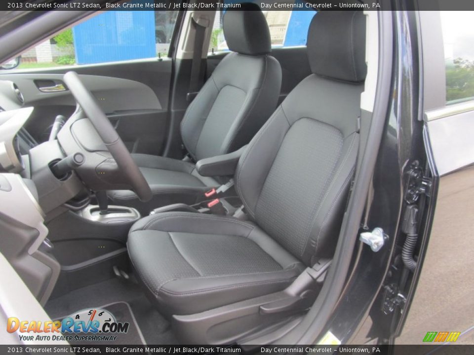 Jet Black/Dark Titanium Interior - 2013 Chevrolet Sonic LTZ Sedan Photo #12