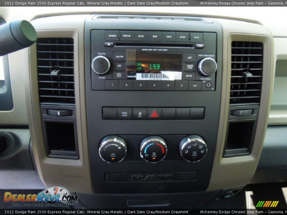 Controls of 2012 Dodge Ram 1500 Express Regular Cab Photo #11