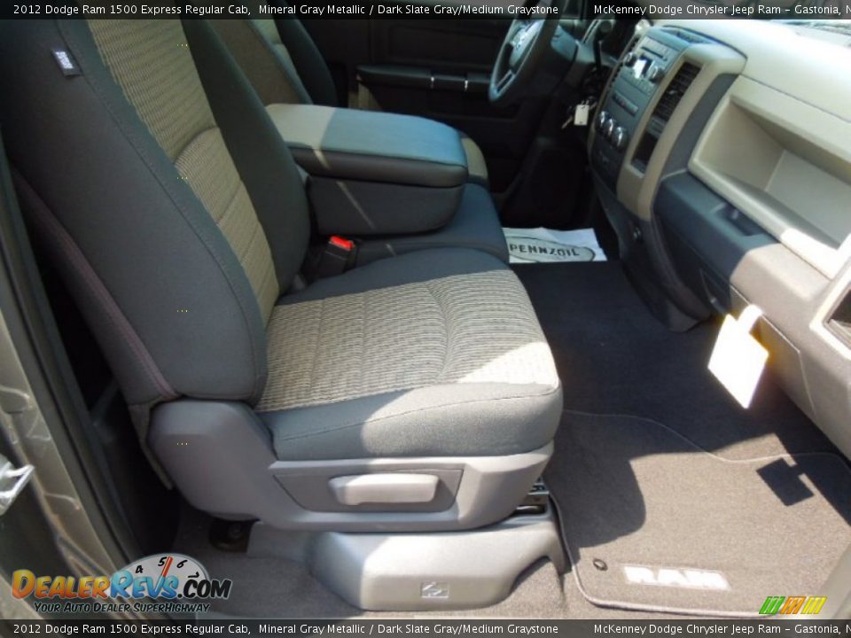 2012 Dodge Ram 1500 Express Regular Cab Mineral Gray Metallic / Dark Slate Gray/Medium Graystone Photo #15