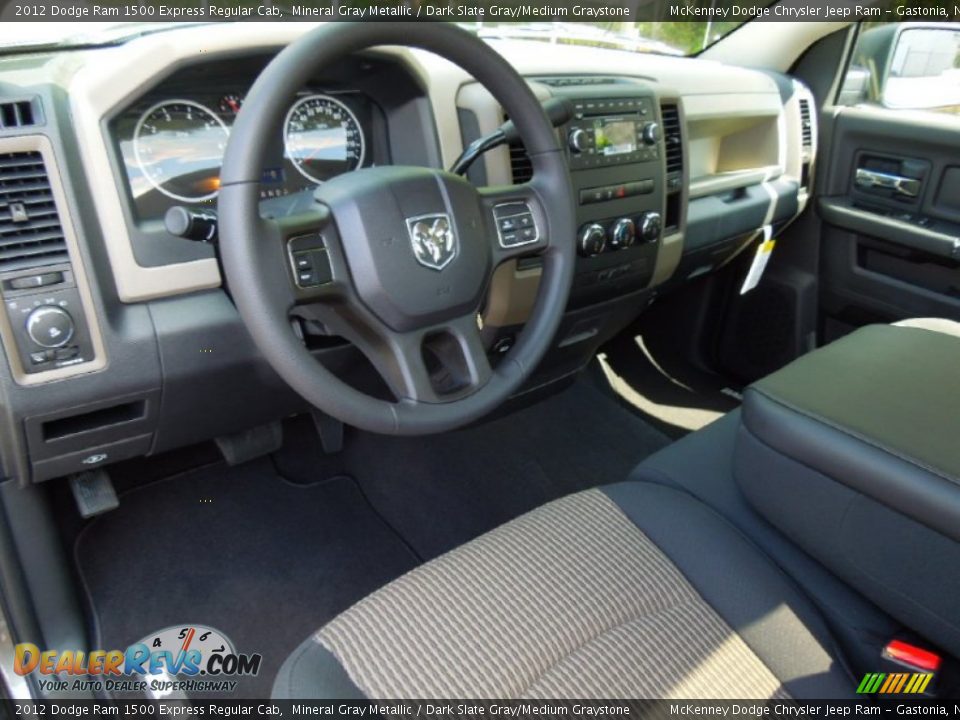 Dark Slate Gray/Medium Graystone Interior - 2012 Dodge Ram 1500 Express Regular Cab Photo #20