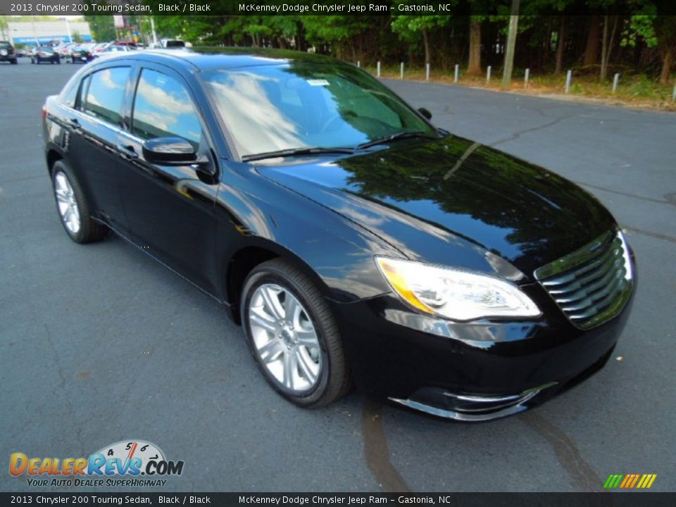 2013 Chrysler 200 Touring Sedan Black / Black Photo #1