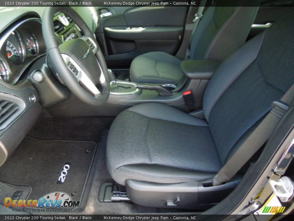 2013 Chrysler 200 Touring Sedan Black / Black Photo #8