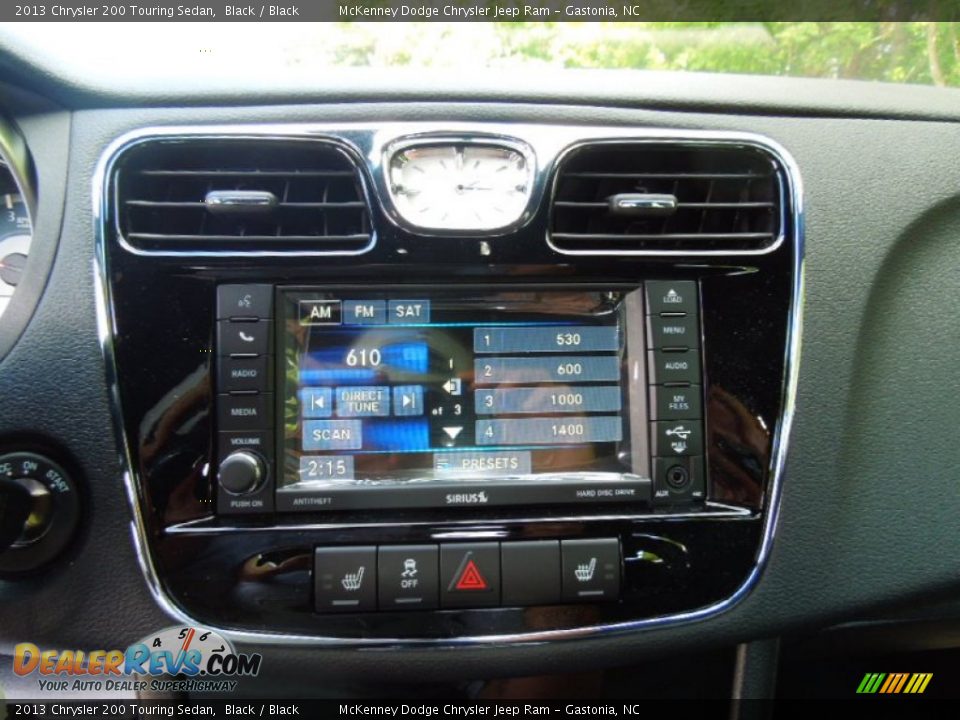 2013 Chrysler 200 Touring Sedan Black / Black Photo #13