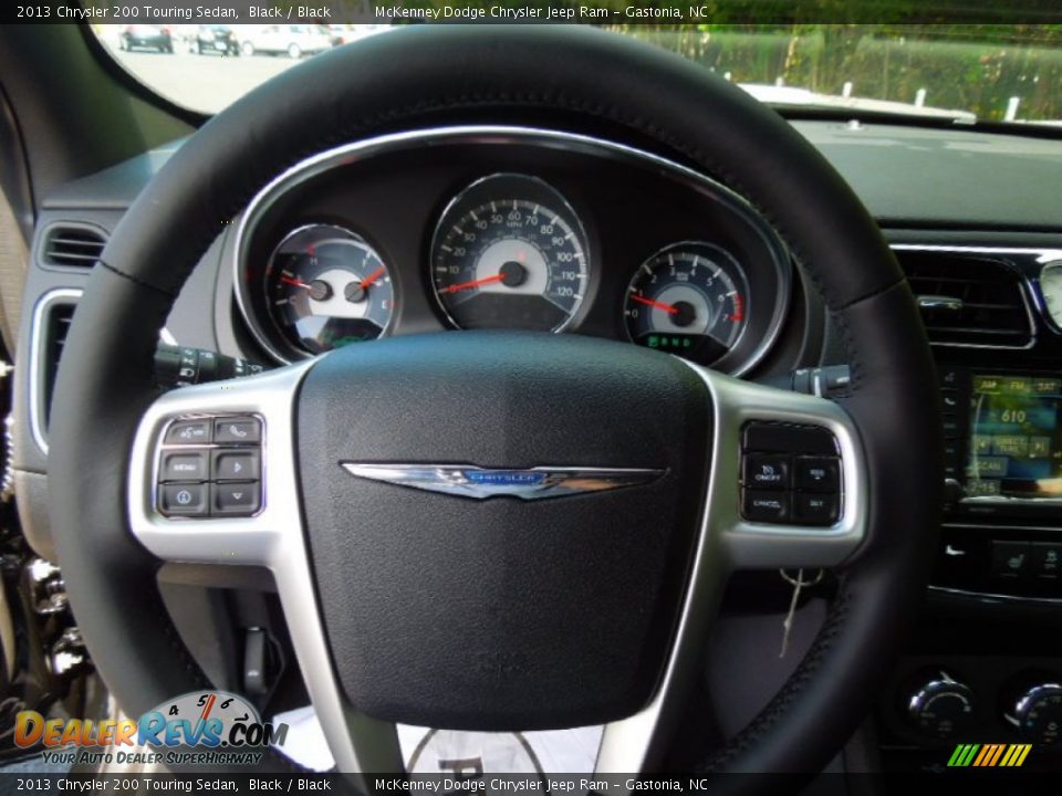 2013 Chrysler 200 Touring Sedan Black / Black Photo #14