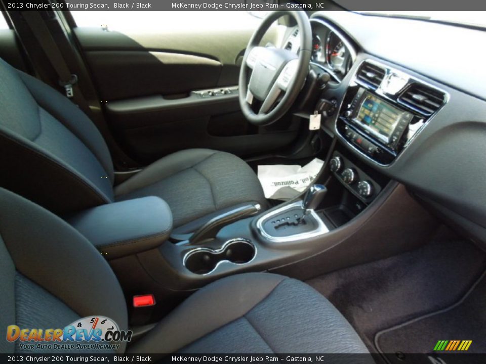 2013 Chrysler 200 Touring Sedan Black / Black Photo #22