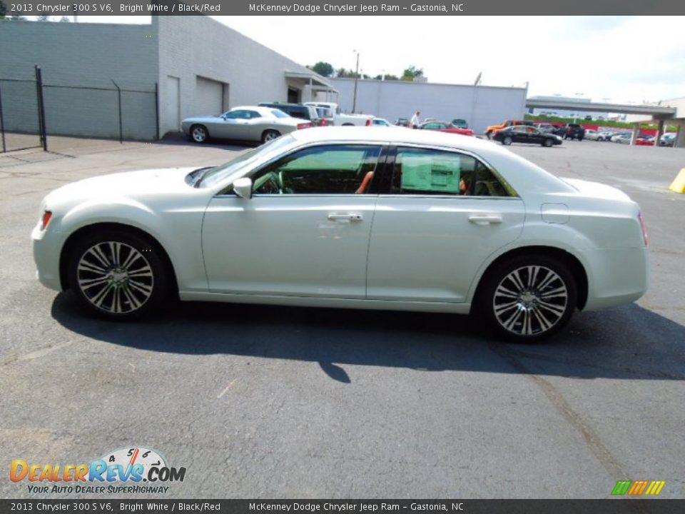 2013 Chrysler 300 S V6 Bright White / Black/Red Photo #3