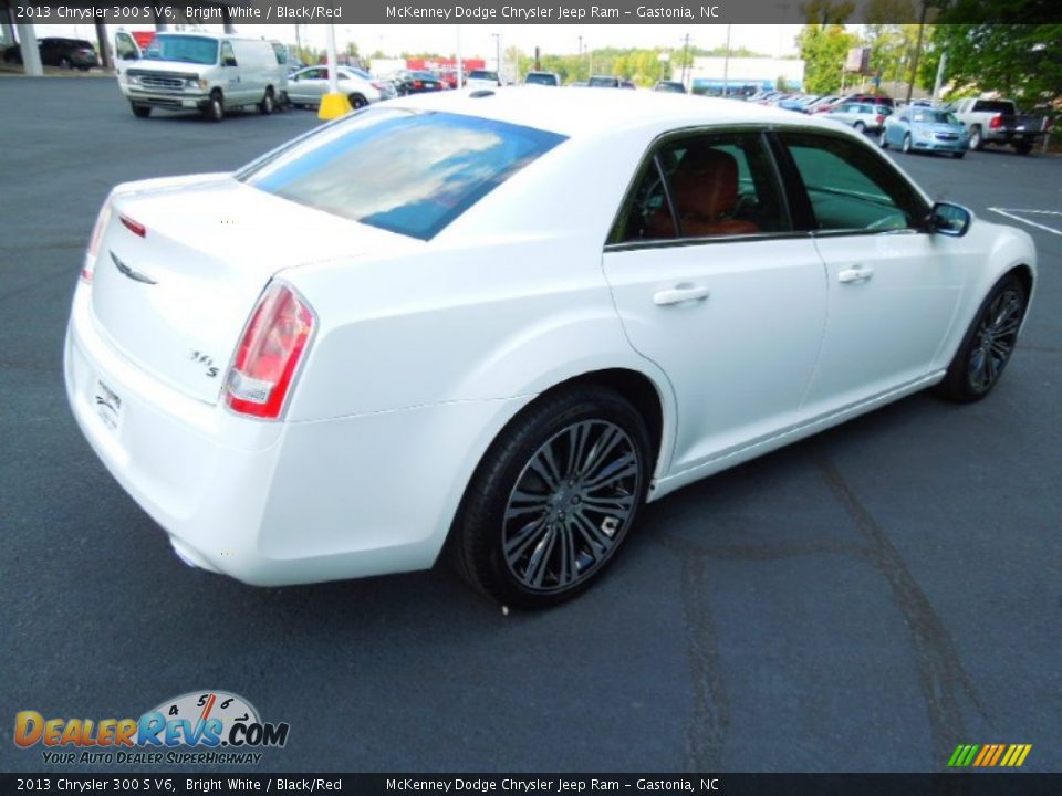 2013 Chrysler 300 S V6 Bright White / Black/Red Photo #6