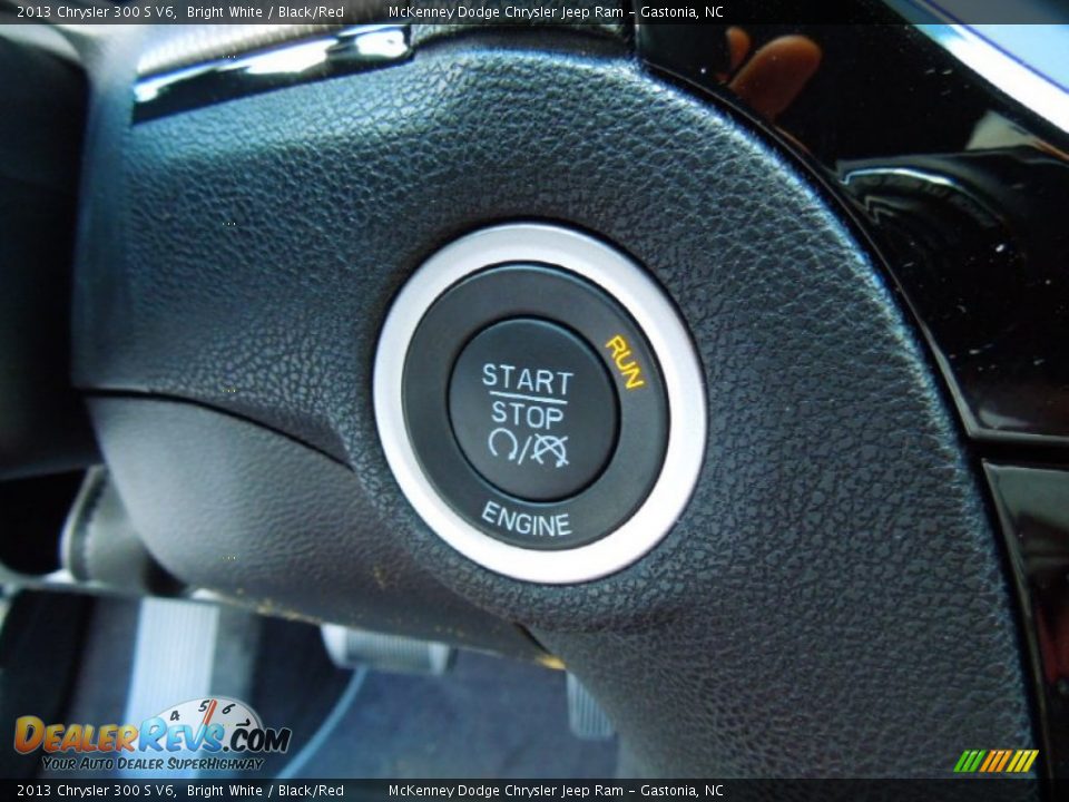 2013 Chrysler 300 S V6 Bright White / Black/Red Photo #12