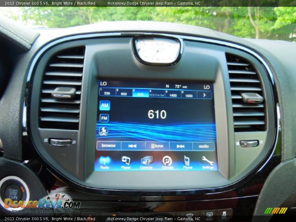2013 Chrysler 300 S V6 Bright White / Black/Red Photo #14