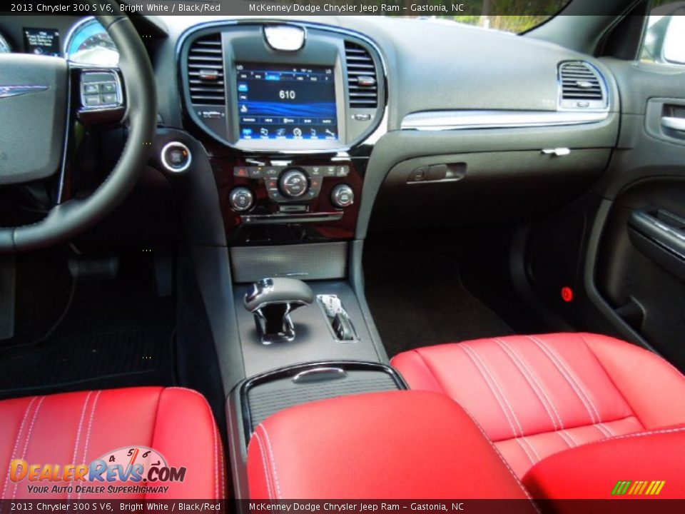 2013 Chrysler 300 S V6 Bright White / Black/Red Photo #20