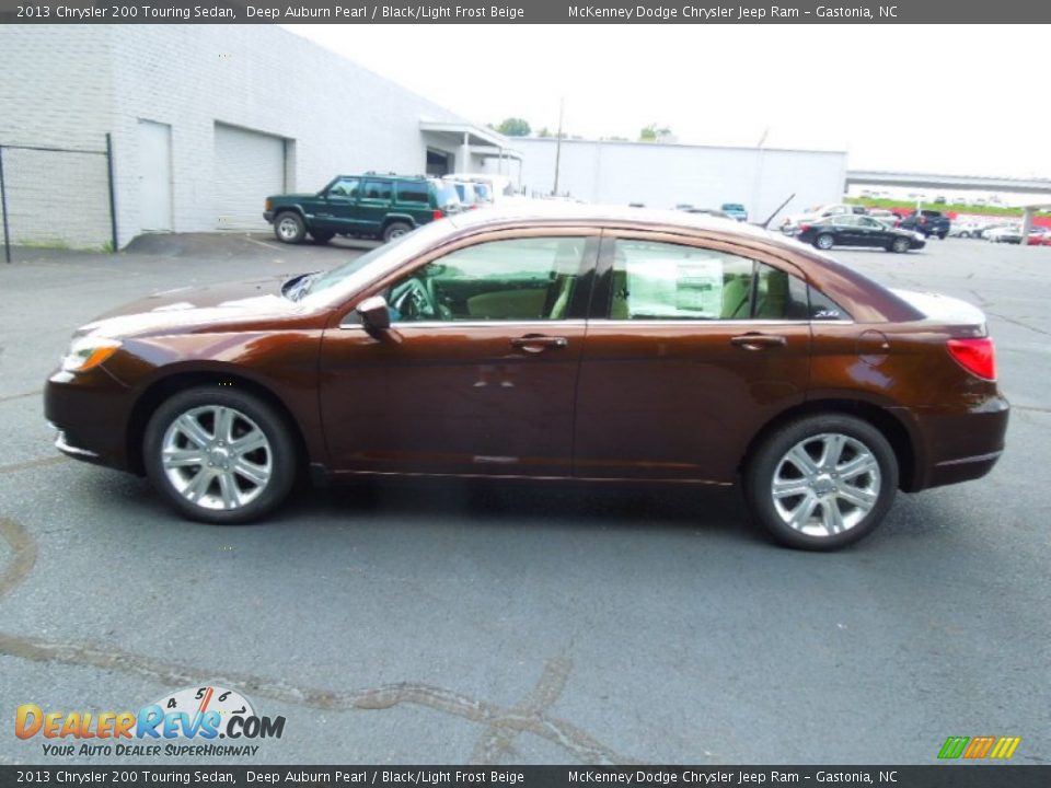 2013 Chrysler 200 Touring Sedan Deep Auburn Pearl / Black/Light Frost Beige Photo #3