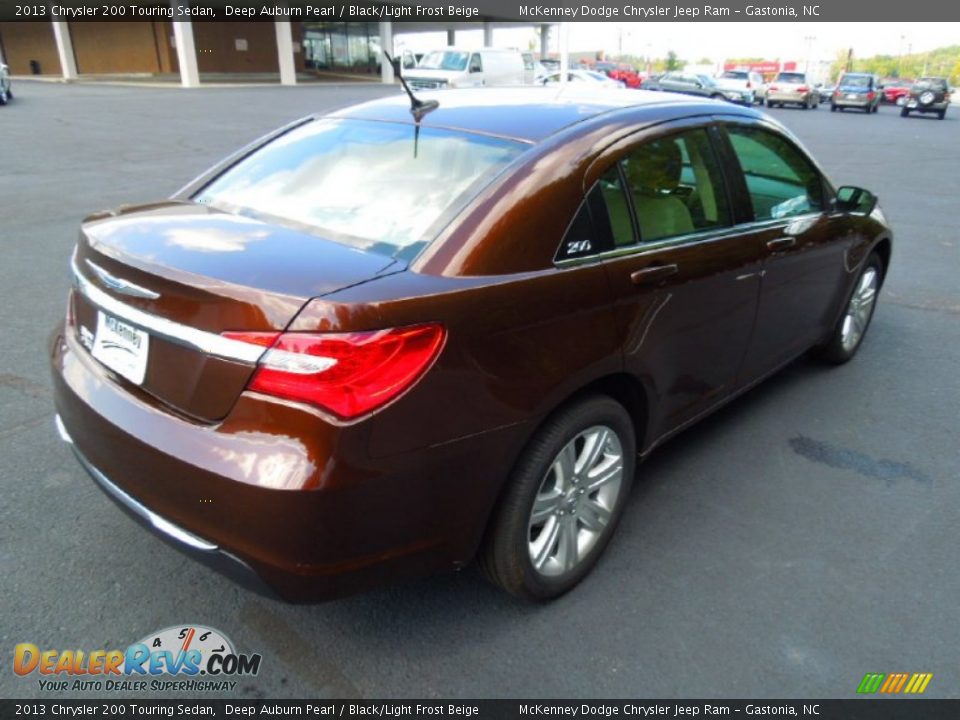 2013 Chrysler 200 Touring Sedan Deep Auburn Pearl / Black/Light Frost Beige Photo #6