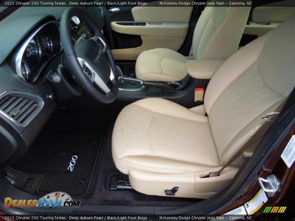 2013 Chrysler 200 Touring Sedan Deep Auburn Pearl / Black/Light Frost Beige Photo #8
