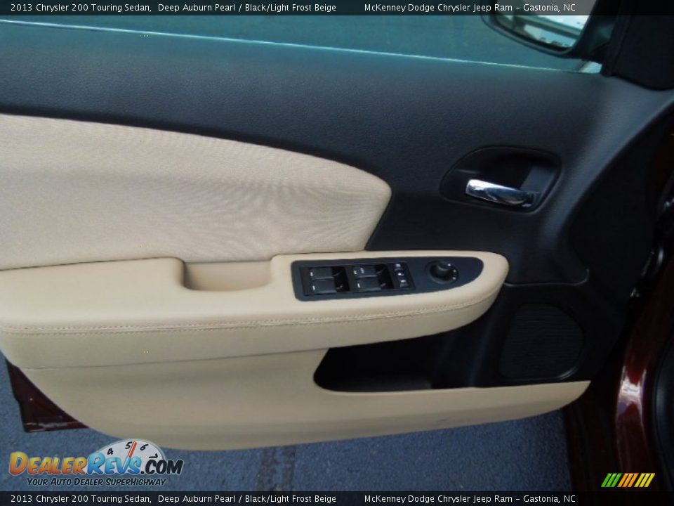 2013 Chrysler 200 Touring Sedan Deep Auburn Pearl / Black/Light Frost Beige Photo #10