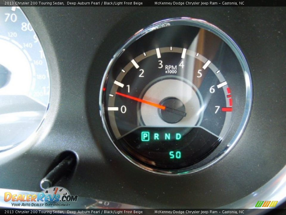 2013 Chrysler 200 Touring Sedan Deep Auburn Pearl / Black/Light Frost Beige Photo #14