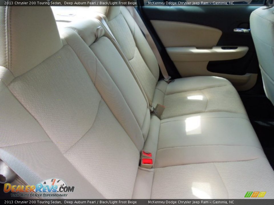 2013 Chrysler 200 Touring Sedan Deep Auburn Pearl / Black/Light Frost Beige Photo #19