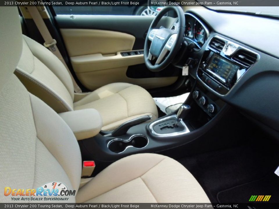 2013 Chrysler 200 Touring Sedan Deep Auburn Pearl / Black/Light Frost Beige Photo #21