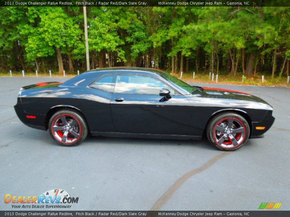 Pitch Black 2013 Dodge Challenger Rallye Redline Photo #4