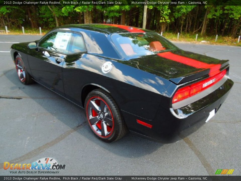 Pitch Black 2013 Dodge Challenger Rallye Redline Photo #5