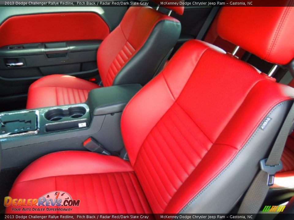 Front Seat of 2013 Dodge Challenger Rallye Redline Photo #9