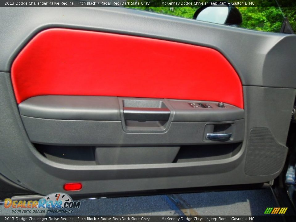 Door Panel of 2013 Dodge Challenger Rallye Redline Photo #10